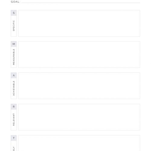 SMART Goal Setting - Neat and Tidy Design