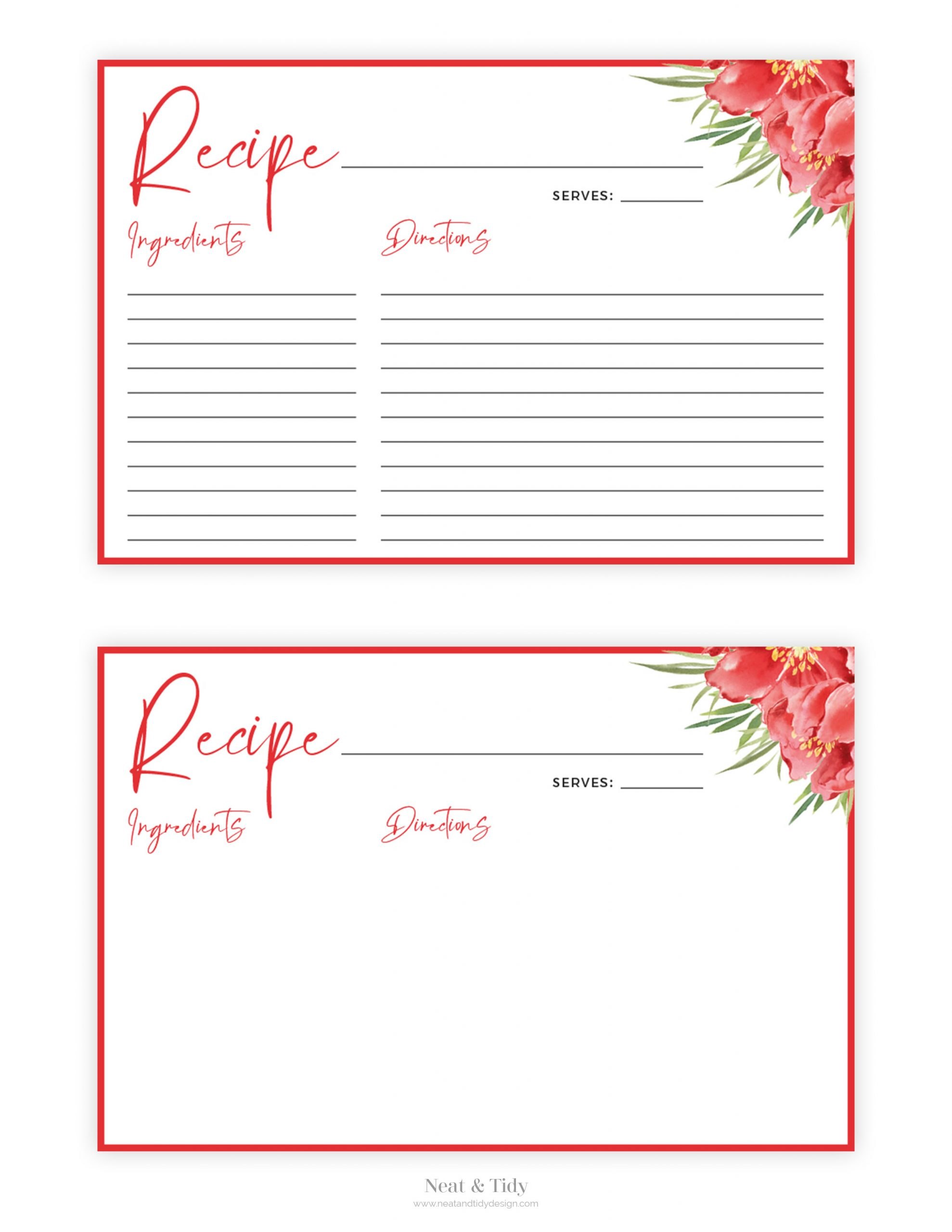 4x6-recipe-card-floral-neat-and-tidy-design