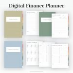 digital personal finance planner for goodnotes - rainbow