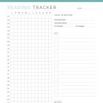 annual reading tracker printable pdf - perfect for book lovers - comes in four colours