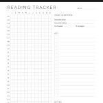 annual reading tracker printable pdf - perfect for book lovers - comes in four colours
