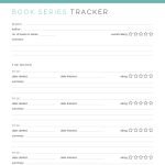 printable and fillable pdf book series tracker for 5 books