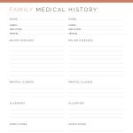 printable family medical history pdf in coral