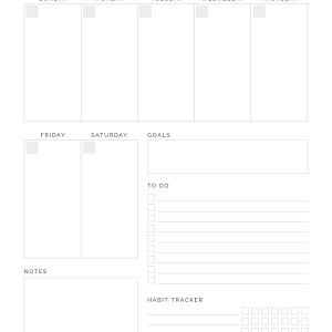 Weekly Planner v2 - Neat and Tidy Design