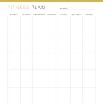 printable and fillable pdf monthly fitness planner in three colours