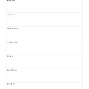Weekly Meal Planner v2 - Neat and Tidy Design