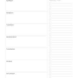 Weekly Meal Planner v2 - Neat and Tidy Design