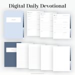 digital daily devotional faith journal, pdf for goodnotes and notability