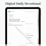 digital daily devotional faith journal, pdf for goodnotes and notability