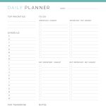 printable pdf daily planner with quadrant to do list