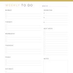 printable weekly to do list with monday or sunday start to the week