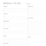 printable weekly to do list with monday or sunday start to the week