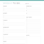 printable weekly to do list with monday or sunday start to the week