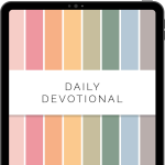 digital daily devotional faith journal, pdf for goodnotes and notability