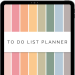 digital to do list planner for goodnotes and notability with over 35 to do list templates and 10 custom sections