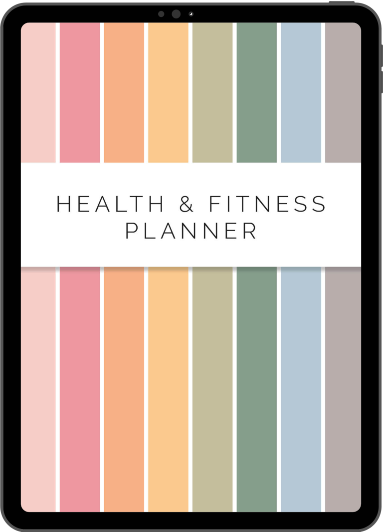 Digital Health & Fitness Planner - Neat and Tidy Design