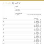 printable music album review pdf in two versions