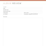 printable music album review pdf in two versions