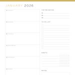 dated printable pdf weekly planner agenda for 2026, comes in three colours