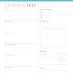 dated printable pdf weekly planner agenda for 2026, comes in three colours