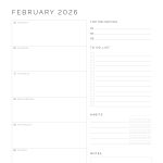 dated printable pdf weekly planner agenda for 2026, comes in three colours