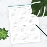 printable pdf academic year overview for 2025-2026