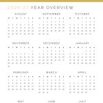 printable pdf academic year overview for 2026-2027