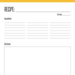 printable recipe card bundle with 14 different designs