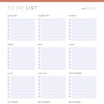 printable Annual To Do List pdf in three colours