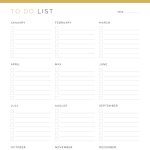printable Annual To Do List pdf in three colours