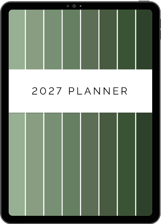 digital planner for 2027 with monthly weekly and daily pages